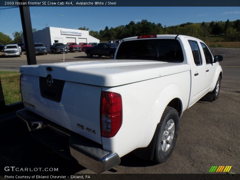 Avalanche White / Steel 2009 Nissan Frontier SE Crew Cab 4x4