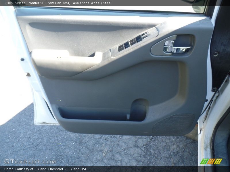 Avalanche White / Steel 2009 Nissan Frontier SE Crew Cab 4x4