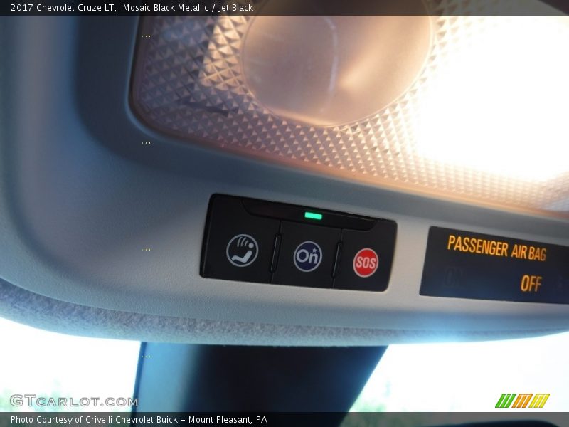 Mosaic Black Metallic / Jet Black 2017 Chevrolet Cruze LT