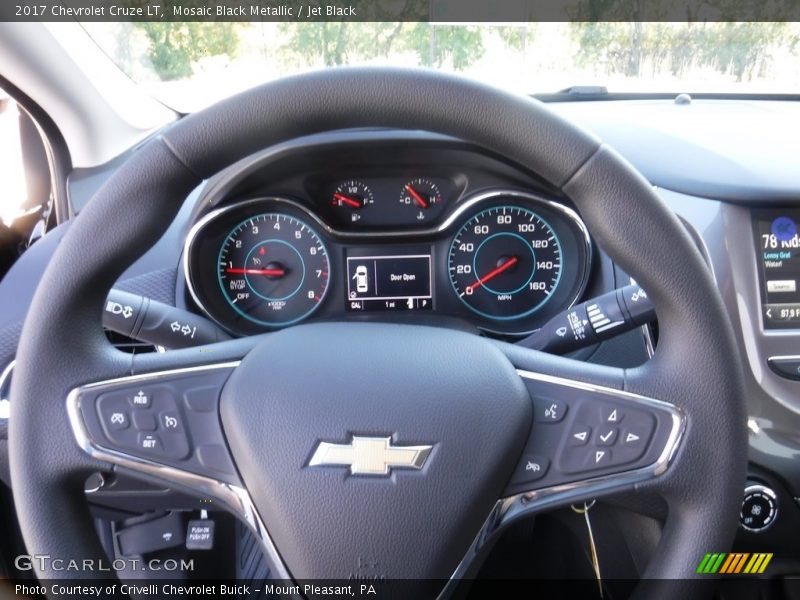 Mosaic Black Metallic / Jet Black 2017 Chevrolet Cruze LT