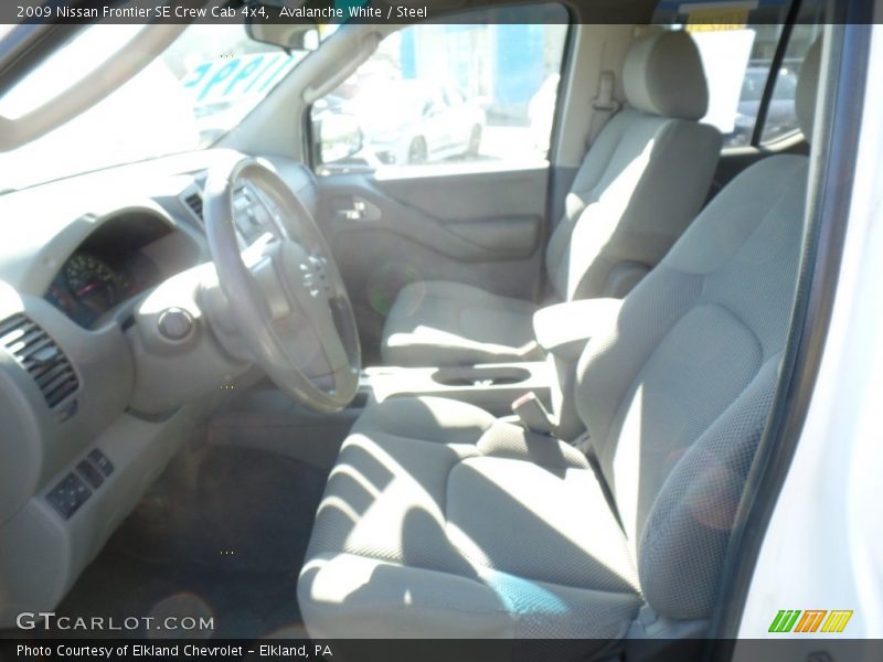 Avalanche White / Steel 2009 Nissan Frontier SE Crew Cab 4x4