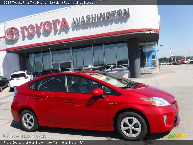 Barcelona Red Metallic / Bisque 2015 Toyota Prius Two Hybrid