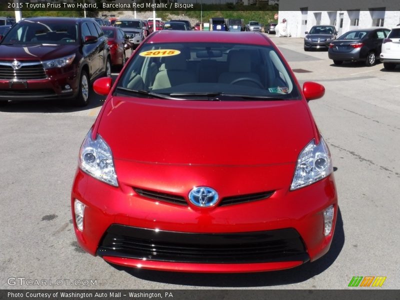 Barcelona Red Metallic / Bisque 2015 Toyota Prius Two Hybrid