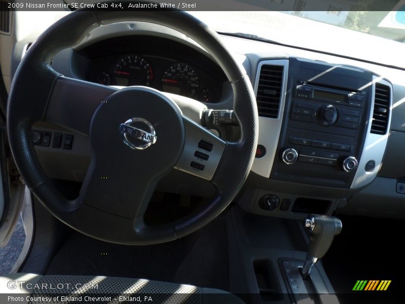 Avalanche White / Steel 2009 Nissan Frontier SE Crew Cab 4x4