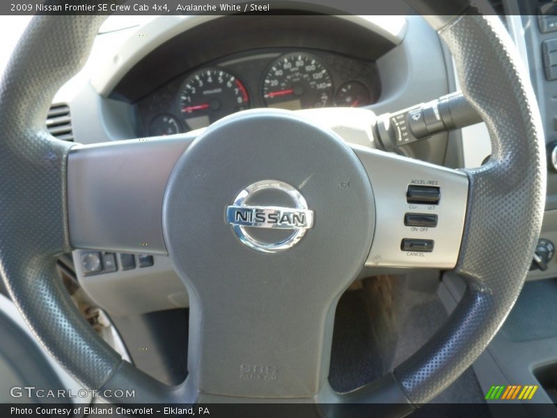 Avalanche White / Steel 2009 Nissan Frontier SE Crew Cab 4x4
