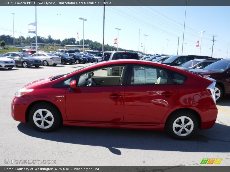 Barcelona Red Metallic / Bisque 2015 Toyota Prius Two Hybrid