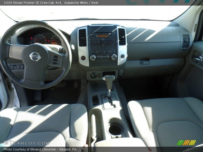Avalanche White / Steel 2009 Nissan Frontier SE Crew Cab 4x4
