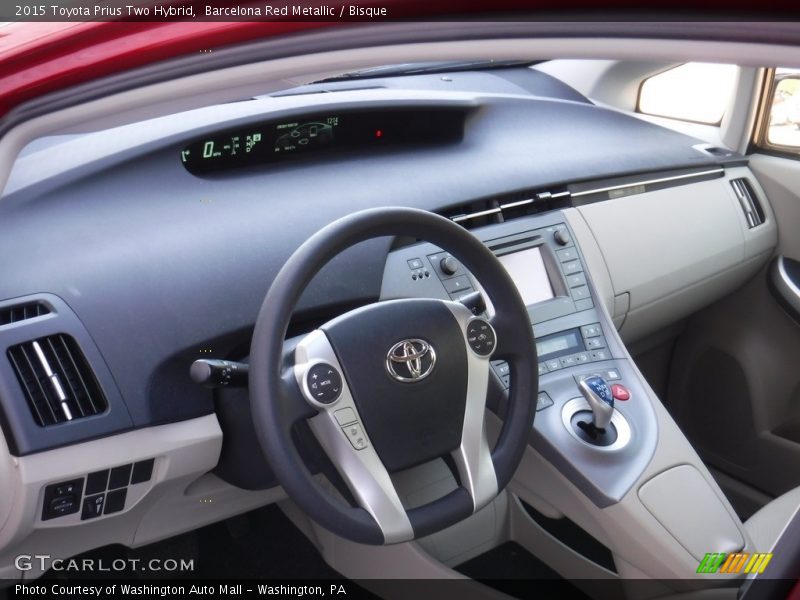 Barcelona Red Metallic / Bisque 2015 Toyota Prius Two Hybrid