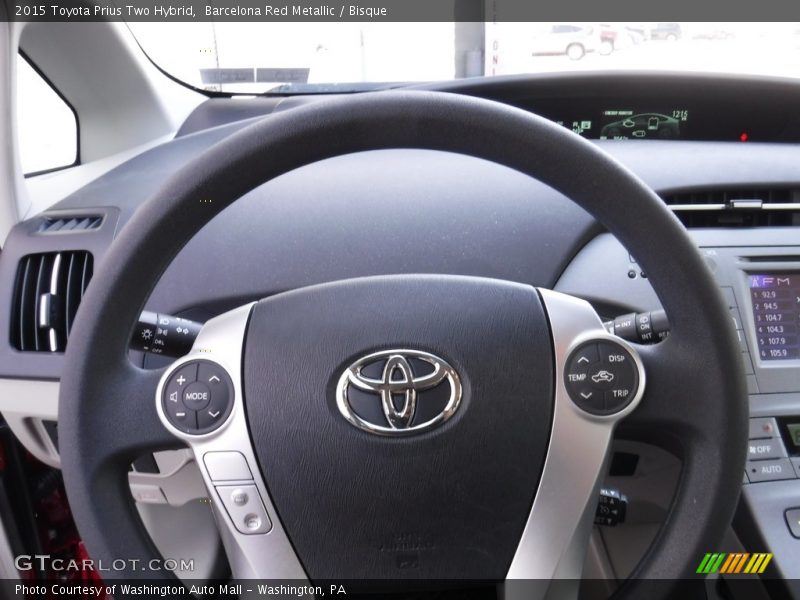 Barcelona Red Metallic / Bisque 2015 Toyota Prius Two Hybrid