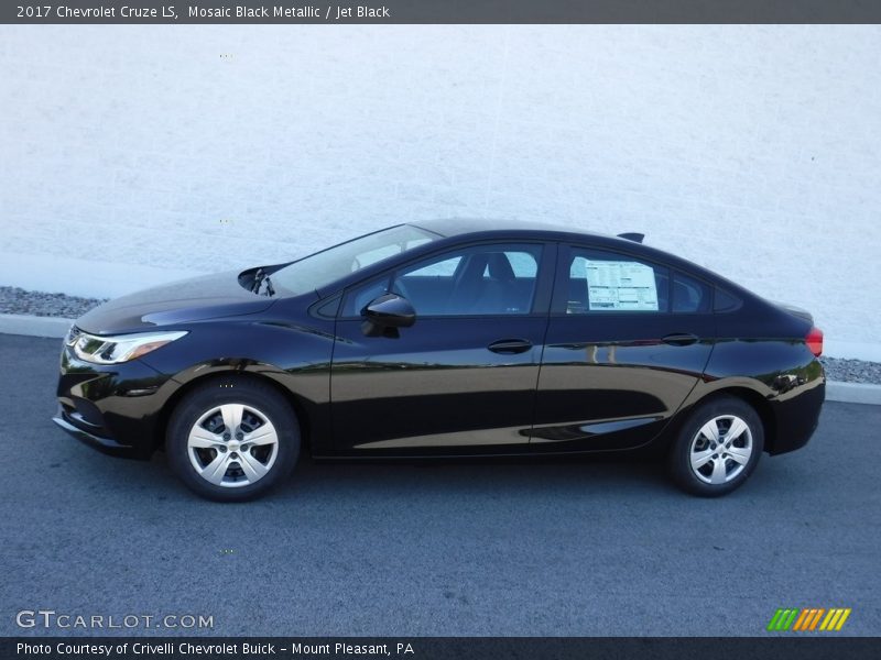 Mosaic Black Metallic / Jet Black 2017 Chevrolet Cruze LS