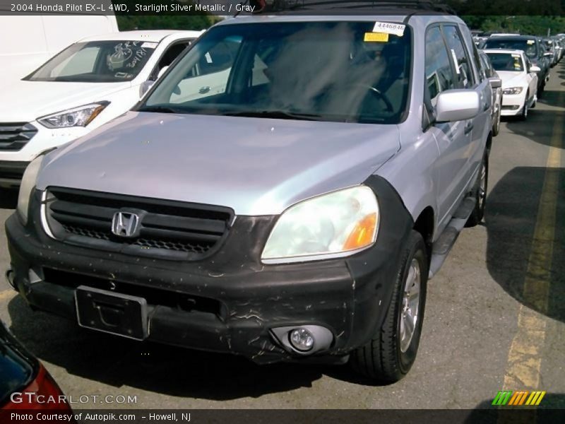 Starlight Silver Metallic / Gray 2004 Honda Pilot EX-L 4WD