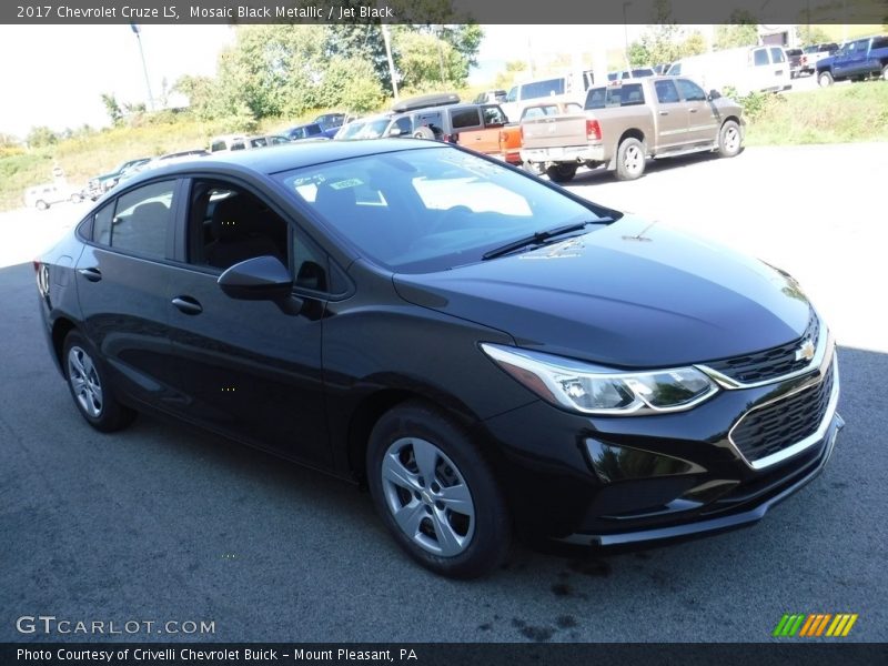 Mosaic Black Metallic / Jet Black 2017 Chevrolet Cruze LS