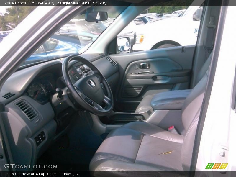 Starlight Silver Metallic / Gray 2004 Honda Pilot EX-L 4WD
