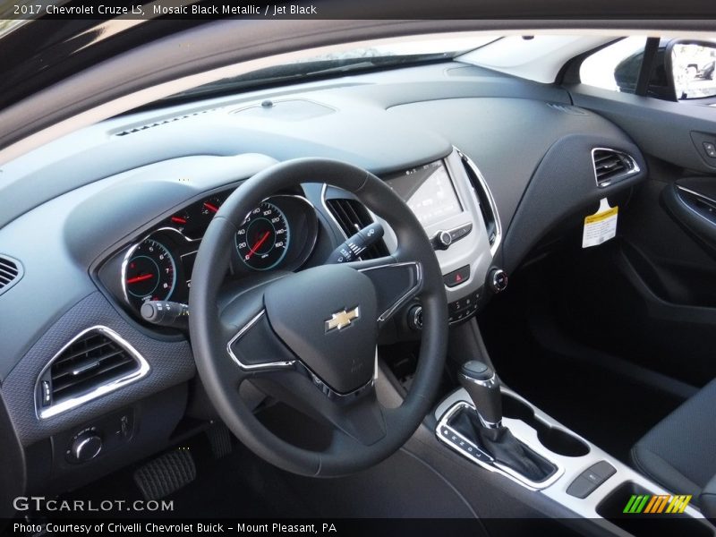 Mosaic Black Metallic / Jet Black 2017 Chevrolet Cruze LS