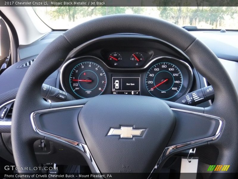 Mosaic Black Metallic / Jet Black 2017 Chevrolet Cruze LS