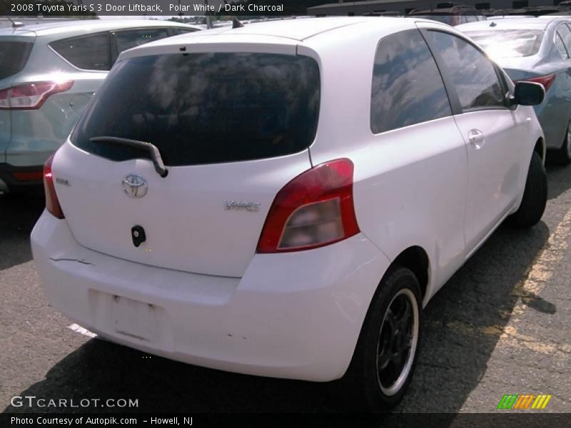 Polar White / Dark Charcoal 2008 Toyota Yaris S 3 Door Liftback