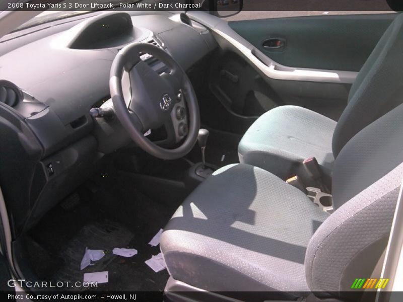 Polar White / Dark Charcoal 2008 Toyota Yaris S 3 Door Liftback