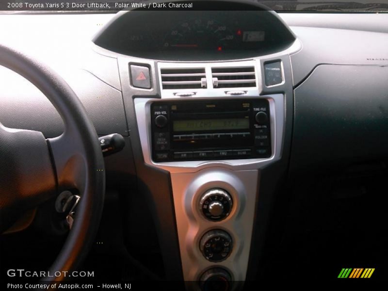 Polar White / Dark Charcoal 2008 Toyota Yaris S 3 Door Liftback