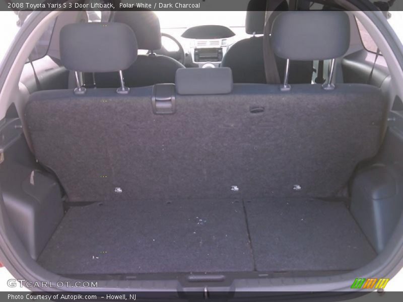 Polar White / Dark Charcoal 2008 Toyota Yaris S 3 Door Liftback
