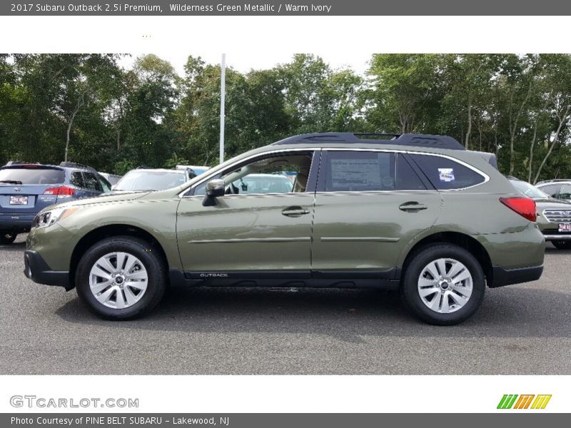 Wilderness Green Metallic / Warm Ivory 2017 Subaru Outback 2.5i Premium