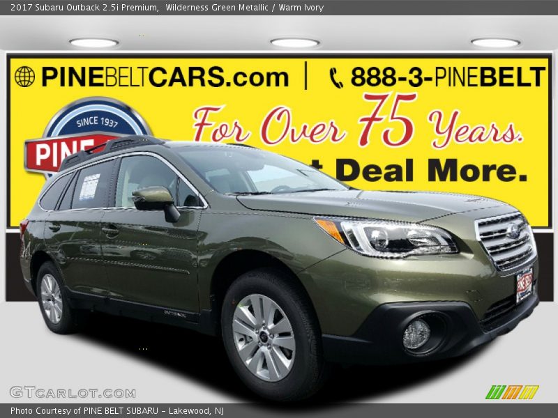 Wilderness Green Metallic / Warm Ivory 2017 Subaru Outback 2.5i Premium