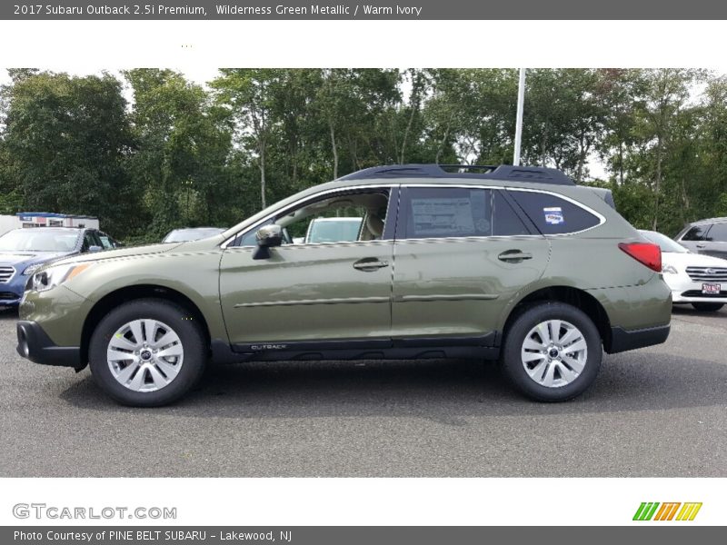 Wilderness Green Metallic / Warm Ivory 2017 Subaru Outback 2.5i Premium