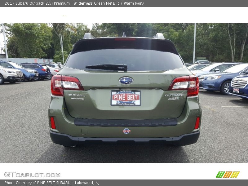 Wilderness Green Metallic / Warm Ivory 2017 Subaru Outback 2.5i Premium