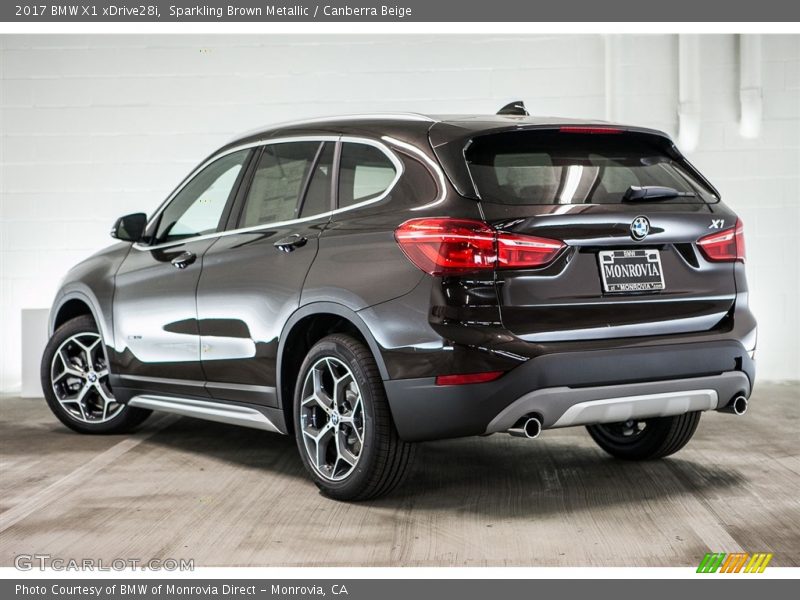 Sparkling Brown Metallic / Canberra Beige 2017 BMW X1 xDrive28i