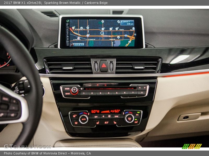 Sparkling Brown Metallic / Canberra Beige 2017 BMW X1 xDrive28i
