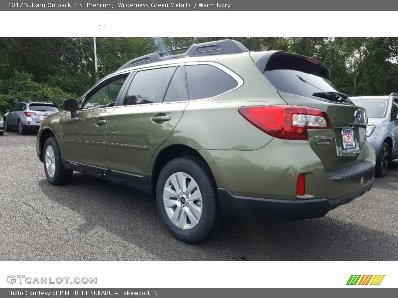 Wilderness Green Metallic / Warm Ivory 2017 Subaru Outback 2.5i Premium