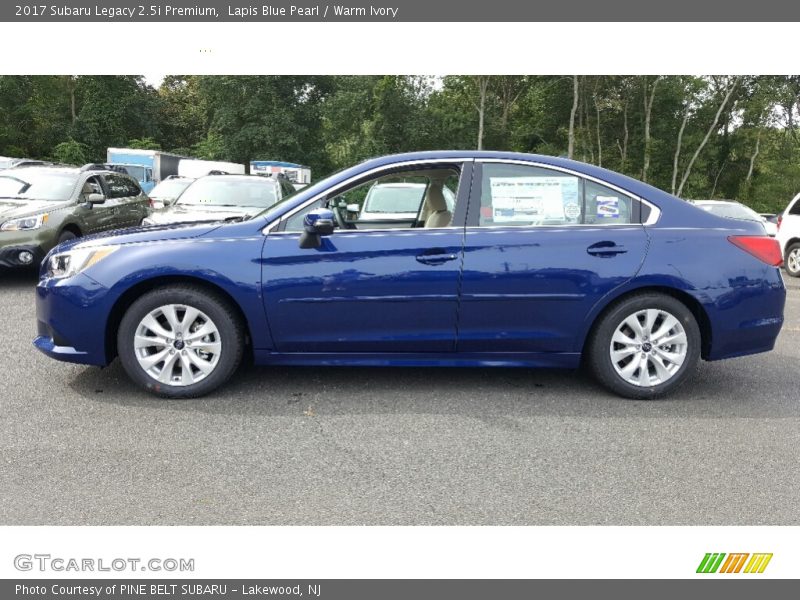 Lapis Blue Pearl / Warm Ivory 2017 Subaru Legacy 2.5i Premium