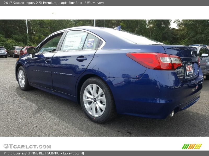 Lapis Blue Pearl / Warm Ivory 2017 Subaru Legacy 2.5i Premium