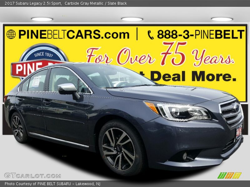 Carbide Gray Metallic / Slate Black 2017 Subaru Legacy 2.5i Sport