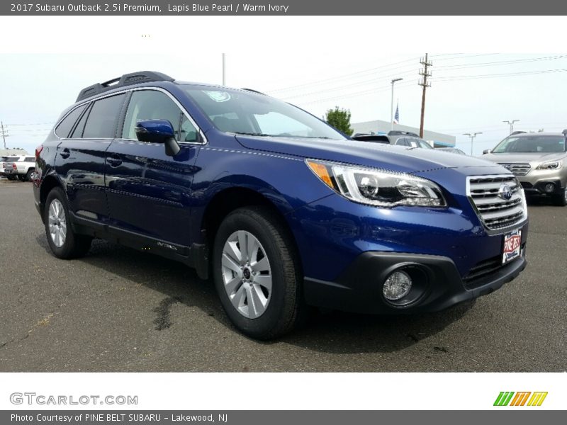 Lapis Blue Pearl / Warm Ivory 2017 Subaru Outback 2.5i Premium