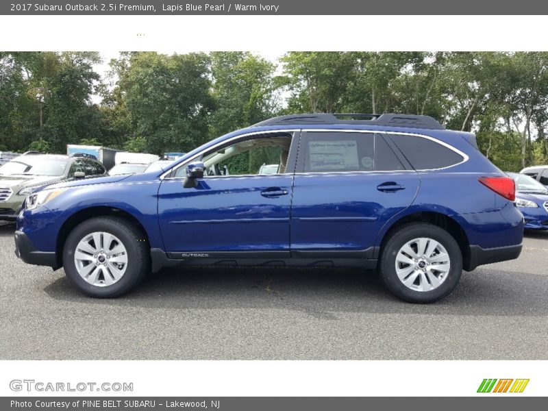 Lapis Blue Pearl / Warm Ivory 2017 Subaru Outback 2.5i Premium