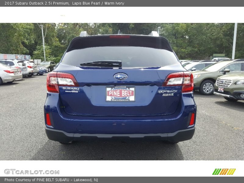 Lapis Blue Pearl / Warm Ivory 2017 Subaru Outback 2.5i Premium