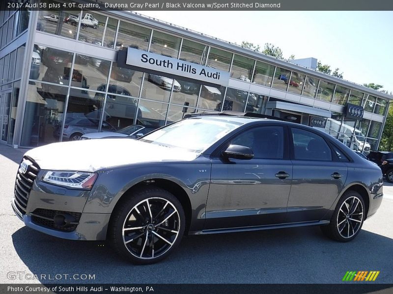 Daytona Gray Pearl / Black Valcona w/Sport Stitched Diamond 2017 Audi S8 plus 4.0T quattro