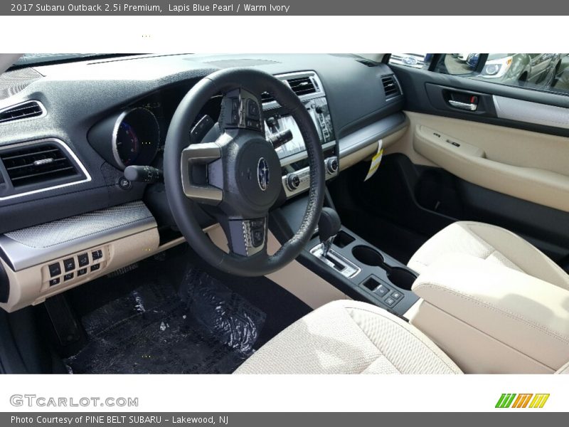 Lapis Blue Pearl / Warm Ivory 2017 Subaru Outback 2.5i Premium