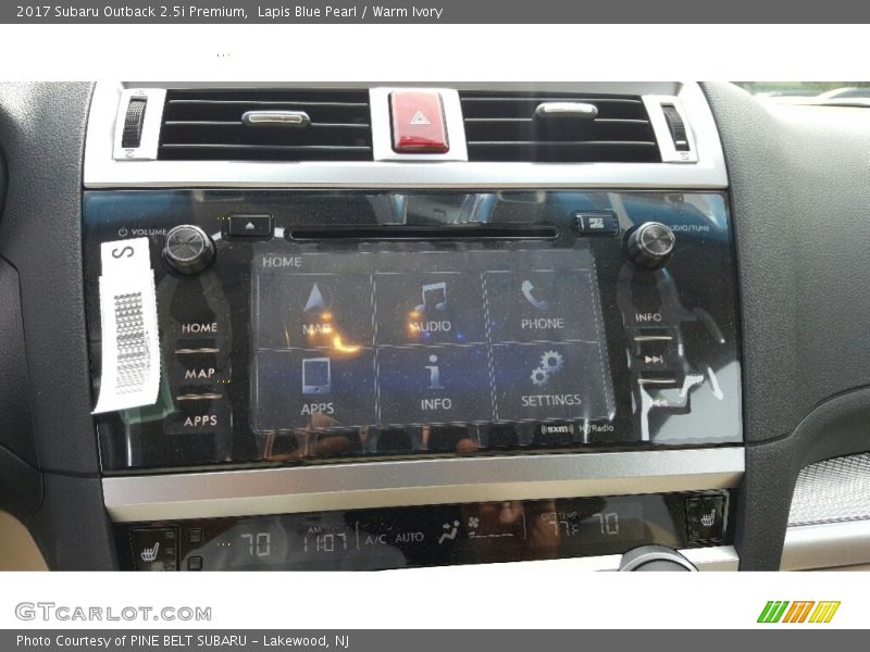 Lapis Blue Pearl / Warm Ivory 2017 Subaru Outback 2.5i Premium