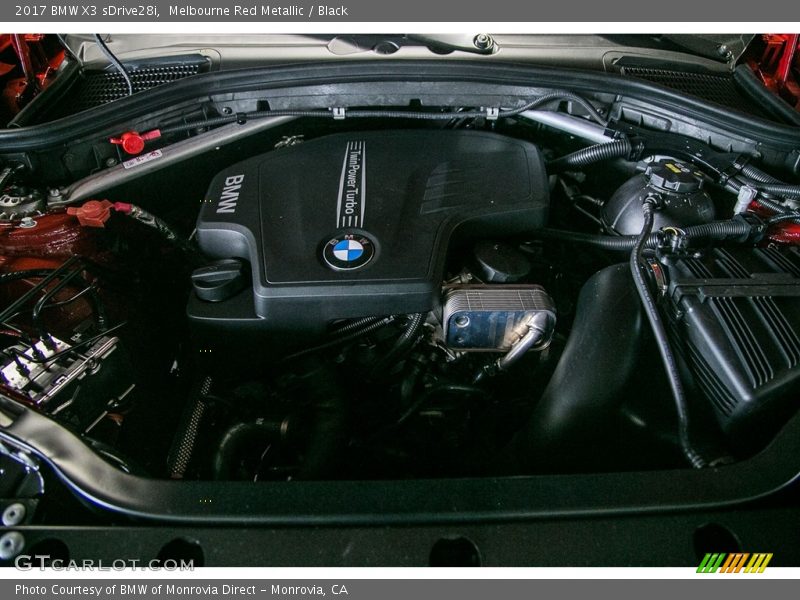 Melbourne Red Metallic / Black 2017 BMW X3 sDrive28i