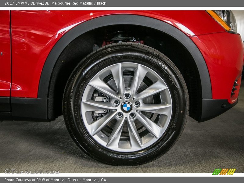 Melbourne Red Metallic / Black 2017 BMW X3 sDrive28i