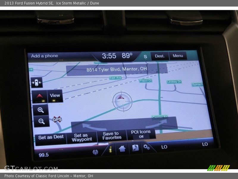 Ice Storm Metallic / Dune 2013 Ford Fusion Hybrid SE