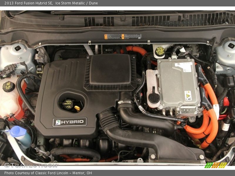 Ice Storm Metallic / Dune 2013 Ford Fusion Hybrid SE