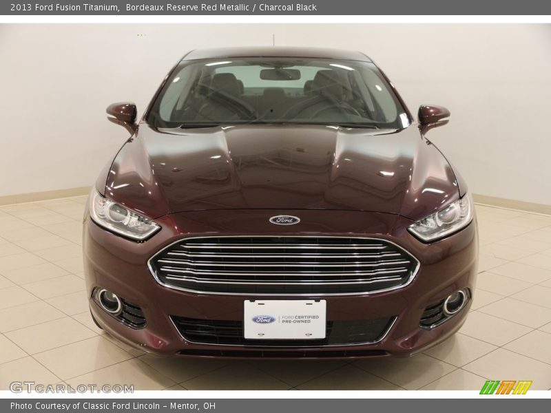 Bordeaux Reserve Red Metallic / Charcoal Black 2013 Ford Fusion Titanium