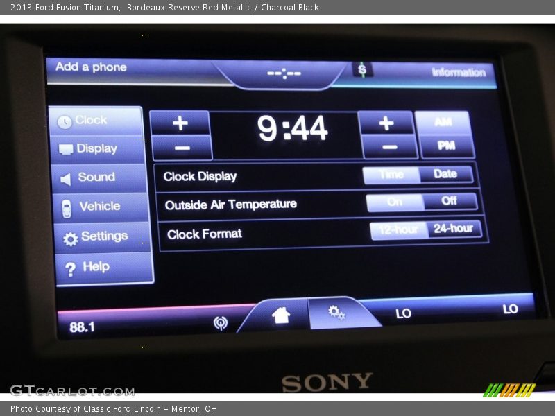 Bordeaux Reserve Red Metallic / Charcoal Black 2013 Ford Fusion Titanium