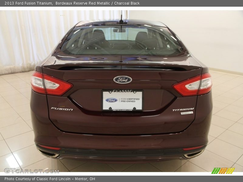 Bordeaux Reserve Red Metallic / Charcoal Black 2013 Ford Fusion Titanium