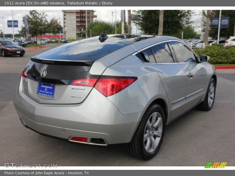Palladium Metallic / Ebony 2012 Acura ZDX SH-AWD Advance