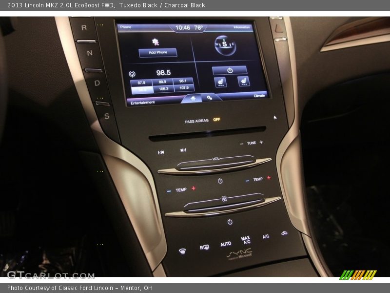 Tuxedo Black / Charcoal Black 2013 Lincoln MKZ 2.0L EcoBoost FWD