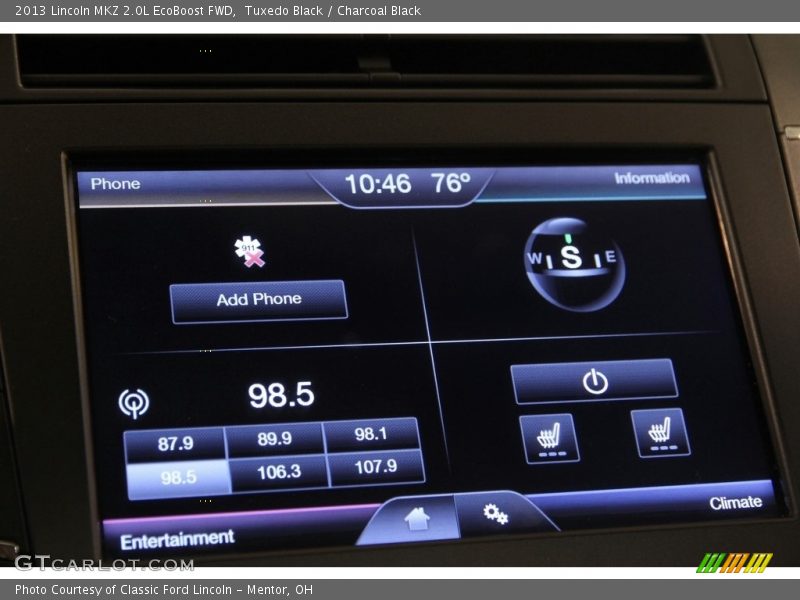 Tuxedo Black / Charcoal Black 2013 Lincoln MKZ 2.0L EcoBoost FWD