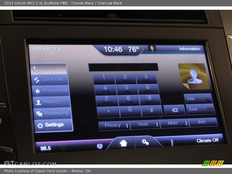 Tuxedo Black / Charcoal Black 2013 Lincoln MKZ 2.0L EcoBoost FWD